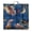 Beach V, variant on Dogs and Flowers Print Meditation Cushion - Oversized Square Floor Pillow for Home Decor