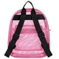 thumbnail image 6 of Solid Color Mini Mesh Backpack with Front Zippered Pocket in Pink, 6 of 7