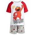 thumbnail image 3 of Sesame Street Elmo Toddler Boys T-Shirt and French Terry Shorts Outfit Set Infant to Toddler, 3 of 5