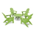 thumbnail image 5 of POLYWOOD Vineyard 5-Piece Oversized Adirondack Set in Slate Grey, 5 of 5