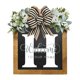 thumbnail image 1 of Corona personalizada con apellido | Letrero colgante para la puerta principal | Decoración de madera con monograma para la entrada de la casa durante todo el año, 1 of 1
