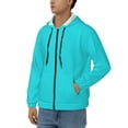 thumbnail image 3 of Goofa Aqua Pattern Mens Full-zip Hoodie, Zip-up Pullover Hooded Sweatshirt, Kangaroo Pocket Hoodie Ideal for Daily Wear, Travel, and Home-3X-Large, 3 of 5
