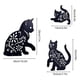 thumbnail image 4 of Advancent Gato de Metal gatito estatua de Metal clavija 2D de gato decoración de inserción de suelo para decoración regalo mansión Almacenamiento y organización del hogar, 4 of 6