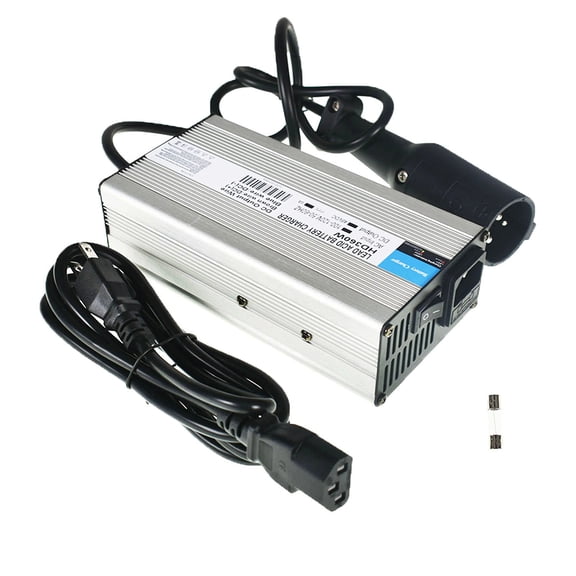 munirater 48V 6A Head 3Pin Plug Battery Charger Replacement for EZGO Golf Cart Club Car Scooters