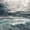 Stormy, variant on Elephant Stock Stormy Wall Art - Horizontal Canvas Wall Art - Living Room Wall Decor - Nature Canvas - Teal And White Decor - 12" x 8"