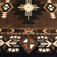 thumbnail image 6 of Emma + Oliver 2x10 Chocolate Olefin Accent Rug with Complementary Southwestern Pattern in Beige, Black and Brown and Jute Backing, 6 of 6