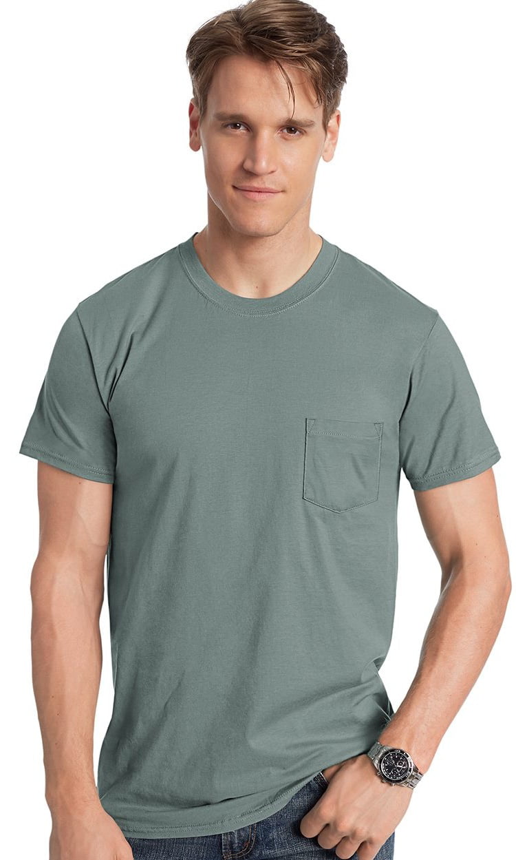 Hanes - T-Shirts Nano-T Pocket T-Shirt - Walmart.com - Walmart.com