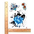 thumbnail image 2 of 20 sheets vintage rose flower 8.25" arm temporary tattoo, 2 of 4