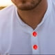 thumbnail image 3 of Cubiertas de Botones Hugo para Hombre Rojo, 3 of 8