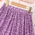 thumbnail image 6 of Edvintorg Floral Skirt for Girls Summer Elastic Waist Loose Casual Beach Skirts Midi Length Fashion Clothing, 6 of 6