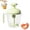 Green, variant on Ergonomic Multi-blade Manual Egg Mixer, Semi-Automatic Rotating Egg Whisk for Baking, Press The Egg Beater Cup, Efficient for Whisking, Beating & Stirring