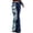 A-Blue1872, variant on Womens Halloween Printed Flare Pants High Rise Stretch Fit Bell Bottoms