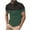 Green, variant on fatyb Men's Short Sleeve Casual Shirts Collar Button up Tshirts Colorblock Pullover Mens Summer Tops