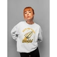 thumbnail image 2 of Out of This World - Alien Emoji Rocket Adventure Graphic Women's Sweatshirt, 2 of 4