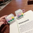 thumbnail image 3 of For Apple Airpods 3rd 2021/1/2/Pro Shockproof Cute 3D Epoxy three-dimensional tulip TPU Case with pendant Cover, 3 of 5