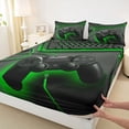 thumbnail image 4 of Erosebridal Teens Black Gamepad Bed Sheets,Modern Gamer King Sheets For Kids Boys 4-Piece, 4 of 6
