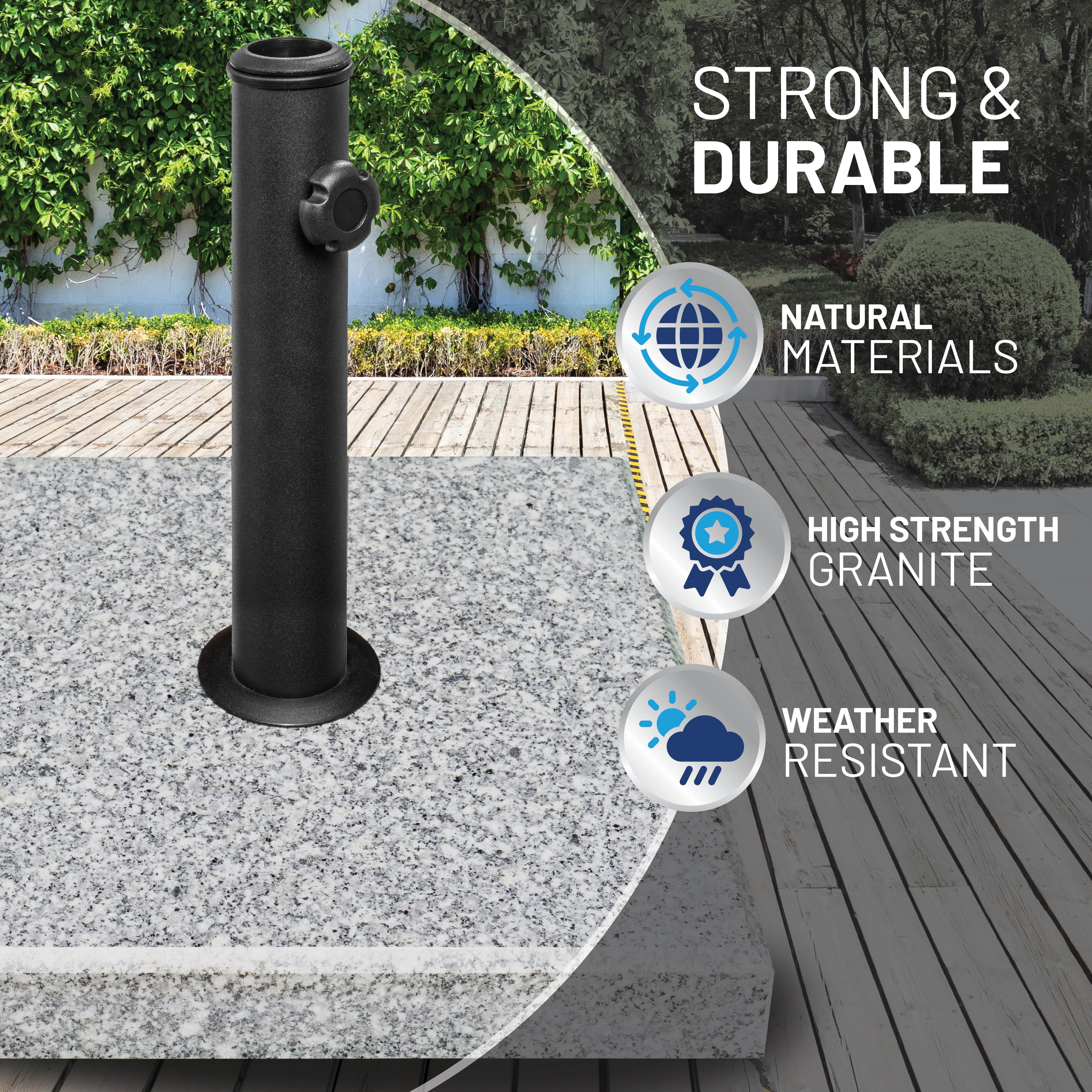 US Weight 35 lb Granite Patio Umbrella Base