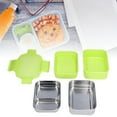 thumbnail image 4 of QIILU Portable Stainless Steel Bento Box,Lunch Boxes,304 Stainless Steel Electric Lunch Box Double Layer Insulated Lunch Box with Compartment for Office School Travel, 4 of 8