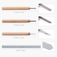 thumbnail image 4 of Swpeet 14Pcs 50mm Flat 2 Types Square Mixed Rubber Stamp Carving Blocks with 3Pcs Carving Knife Tools and Knife Polished Stone Kit, Double-Sided Removable Carving Block for Scrapbooking Postcards, 4 of 7