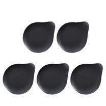YSNOOWE Cake Plates Black Food Grade Water Drop Shape 25Pack 5.5*4.6in