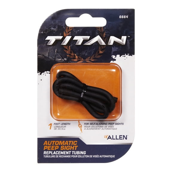 Titan Automatic Peep Sight Replacement Tubing, Silicone Rubber, 6664, Black