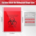 thumbnail image 2 of Bolsas Biohazard Geyoga, rojas, 28 x 38 cm, 500 unidades, 2 of 7