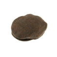 thumbnail image 2 of DENTS Abraham Moon Tweed Flat Cap Wool Ivy Hat Driving Cabbie Quilted - Chestnut, 2 of 4