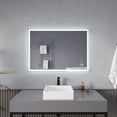 thumbnail image 3 of Anzzi Ba-Lmdfx014al 40" W X 28" H Transitional Rectangular Frameless Bathroom Wall Mirror, 3 of 9