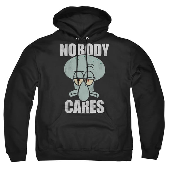 Spongebob Nobody Cares Meme Unisex Adult Pull-Over Hoodie