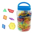 thumbnail image 2 of Mini Jar Set Sunnimix 140x Transparente Educativo Para Medición de Simetría de fracciones bloques clasificador de formas, 2 of 8