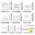 thumbnail image 2 of Side Panel Clip Kit Fixing Clip for Side Door Panel for 190 W201 190E 190D A00698883578 Fixing Clip, 2 of 5
