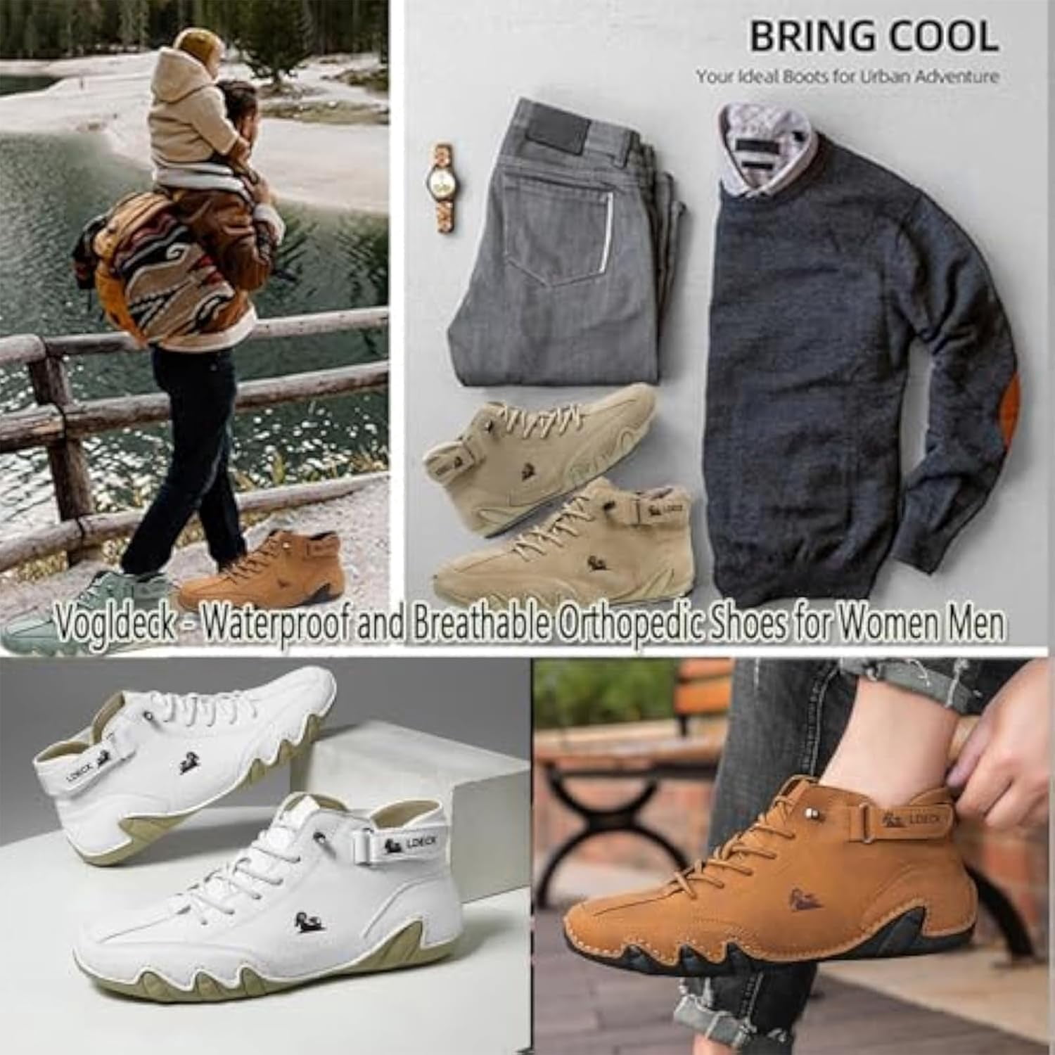 Vogany Shoes Women, Vogany Shoes Orthopedic Sneakers Women, Unisex Outdoor Arch Support Hiking and Walking Shoe