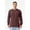 Heather Maroon, variant on Bella Canvas Men's Long Sleeve CVC Jersey Tee (Style 3501CVC)