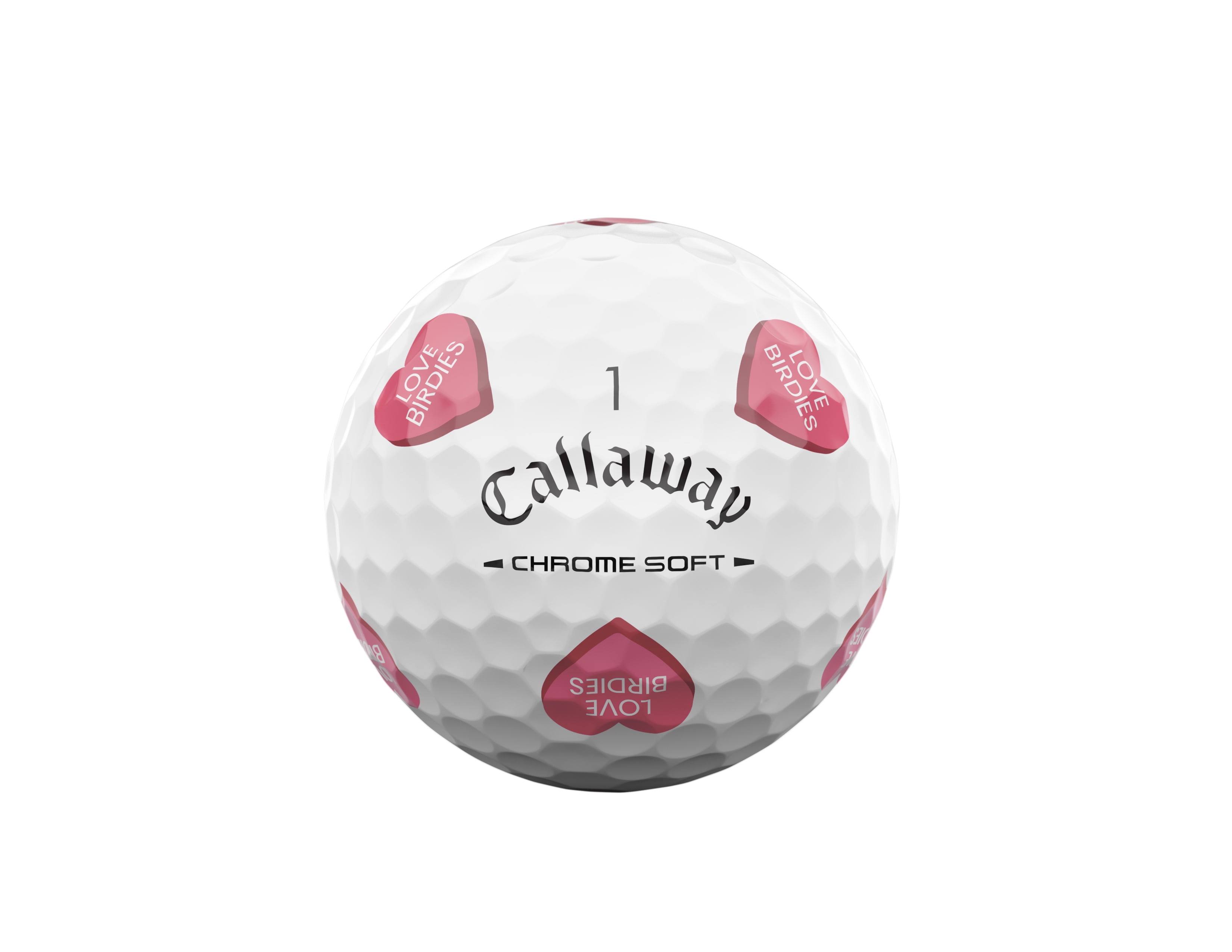 (2 pack) Callaway Golf Chrome Soft 26 - Truvis Golf Hearts 12 ball pk