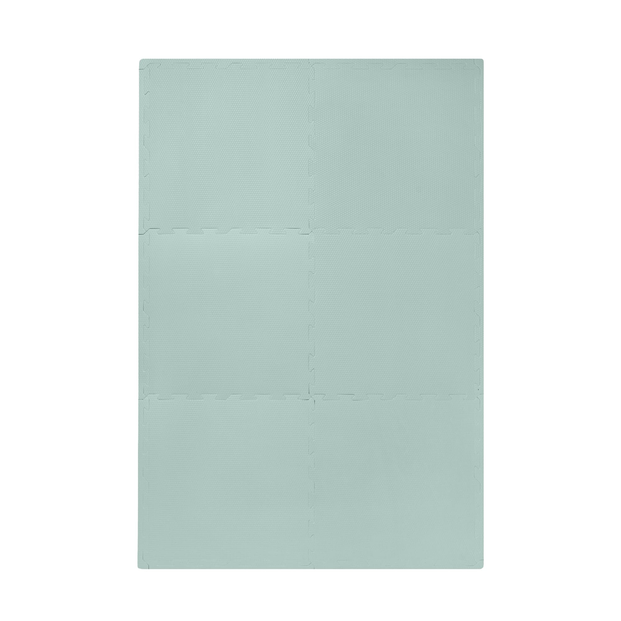 3 Sprouts Foam Puzzle Play Mat with Interlocking EVA Tiles for Toddlers, Babies and Kids in Seafoam Green