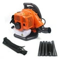 Orange Commercial Gas Leaf Blower Backpack GasPowered Backpack Blower