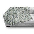 thumbnail image 2 of Floral Soft Flannel Fleece Throw Blanket, Rhythmic Simple Drawn Anemone Flowers Illustration, Cozy Plush for Indoor and Outdoor Use, 50" x 60", Multicolor, by Ambesonne, 2 of 5