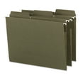 thumbnail image 3 of Smead 100% Recycled FasTabÂ® Hanging File Folder, 1/3-Cut Built-In Tab, Letter Size, Moss, 20 per Box (64037), 3 of 3