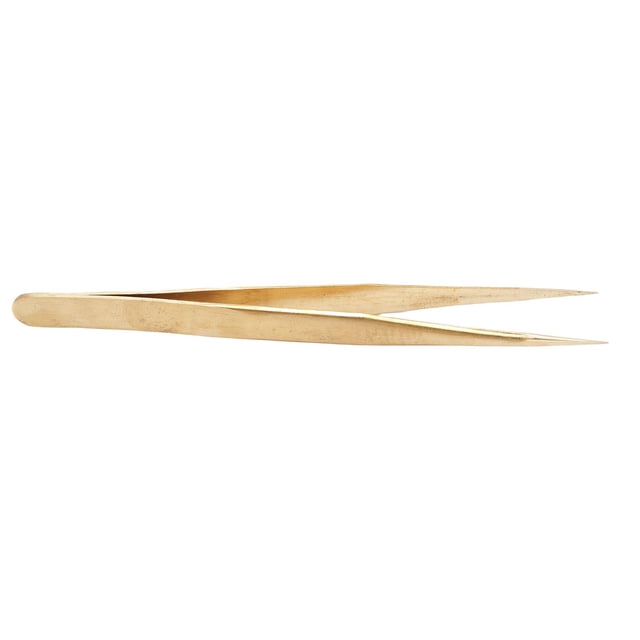 Pinzas De Punta De Precisión, Pinzas De Latón Antimagnéticas Portátiles, Fáciles De Usar, De Agarre Cómodo Para Reparación De Joyas De Relojes