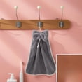 thumbnail image 4 of JingChun Clearance Under $2.00 Hand Towel Bow Hand Towel Hangable Hand Towel Fleece Soft Absorbent Towel Kitchen Towels Holiday Gift Mother's Day Gift, 4 of 6