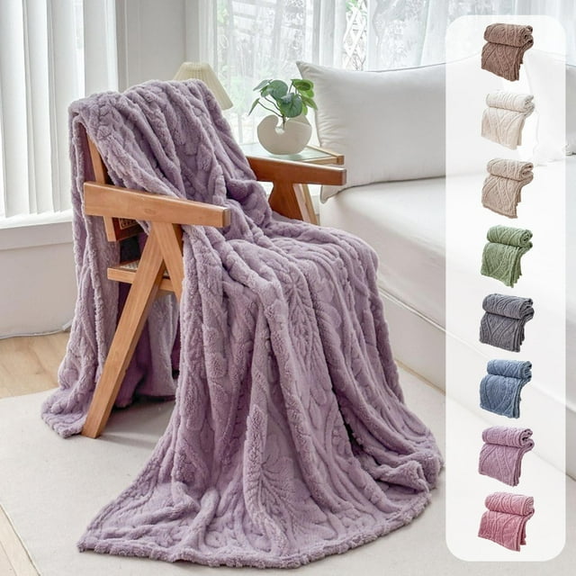 Sentmoon Blanket Throw Blanket Blankets Soft Fuzzy Warm Multifunctional Cover Blanket Napping Blanket Flannel Gift Blankets Bed Cozy Washable for Travel, Airplanes, and Car Rides