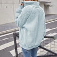 thumbnail image 3 of Vedolay Tops for Women Casual Womens Casual Jacket Casual Long Sleeve Casual Jacket with Pockets,Light Blue L, 3 of 5