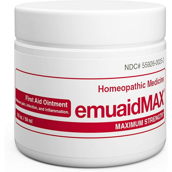 emuaid EMUAIDMAX Ointment 2oz - Eczema Cream. Maximum Strength Treatment. Use Max Strength for Athletes Foot, Psoriasis, Jock Itch, Anti Itch, Rash, Shingles and Skin Yeast Infection.