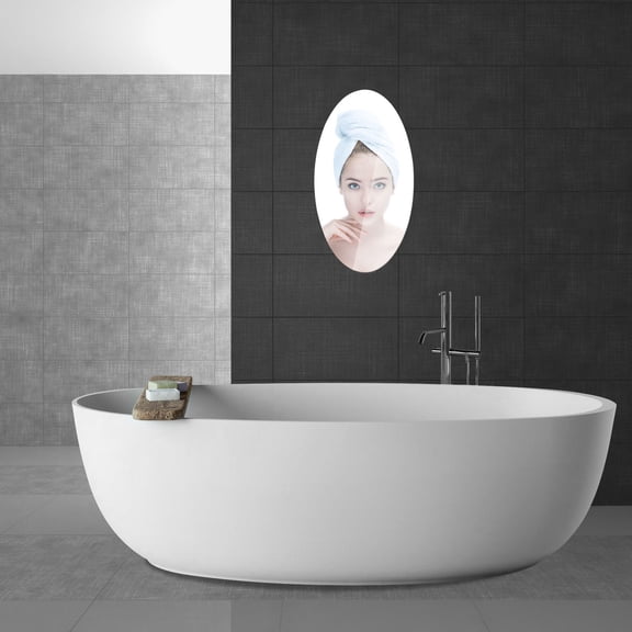 FOMIYES 2Pcs Plated Silver Self Adhesive Mirror Effect Wall Decals Home Bedroom Bathroom Decorative Stickers