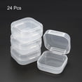 thumbnail image 3 of Uxcell 38x18mm Plastic Square Clear Storage Container Box with Lid, 24 Pack, 3 of 5