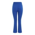 thumbnail image 4 of Lroveb Flare Yoga Pants for Women, High Waisted Athletic Workout Pants, Leggings Stretchy Causal Trendy Pants With Pockets Blue, 4 of 6