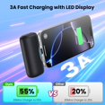 thumbnail image 4 of Power Bank APHUWJ de 5500 mAh con pantalla LCD y USB-C, paquete de 2, 4 of 9