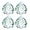 A# Clear 4pcs, variant on 4 Pack 40MM Clear Crystal Prism Ball Suncatchers Rainbow Pendants Maker, Hanging Crystals Chandelier Prisms for Windows Home Decoration