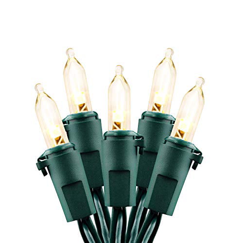 Battery Operated String Lights 50 LED String Lights Mini Lights with Auto-Timer and 8 Lighting Modes for Christmas Wreath Party Wedding Garden Home Decoration Warm White Christmas Lights