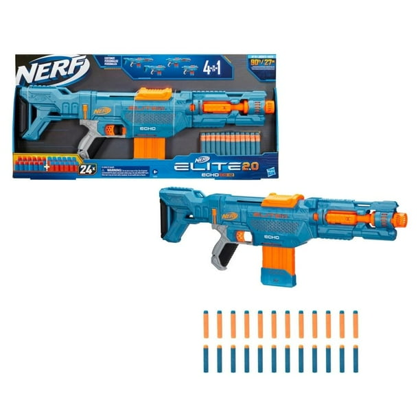 Lanzador Hasbro Nerf Elite 2.0 Echo CS-10, 24 Dardos E9533